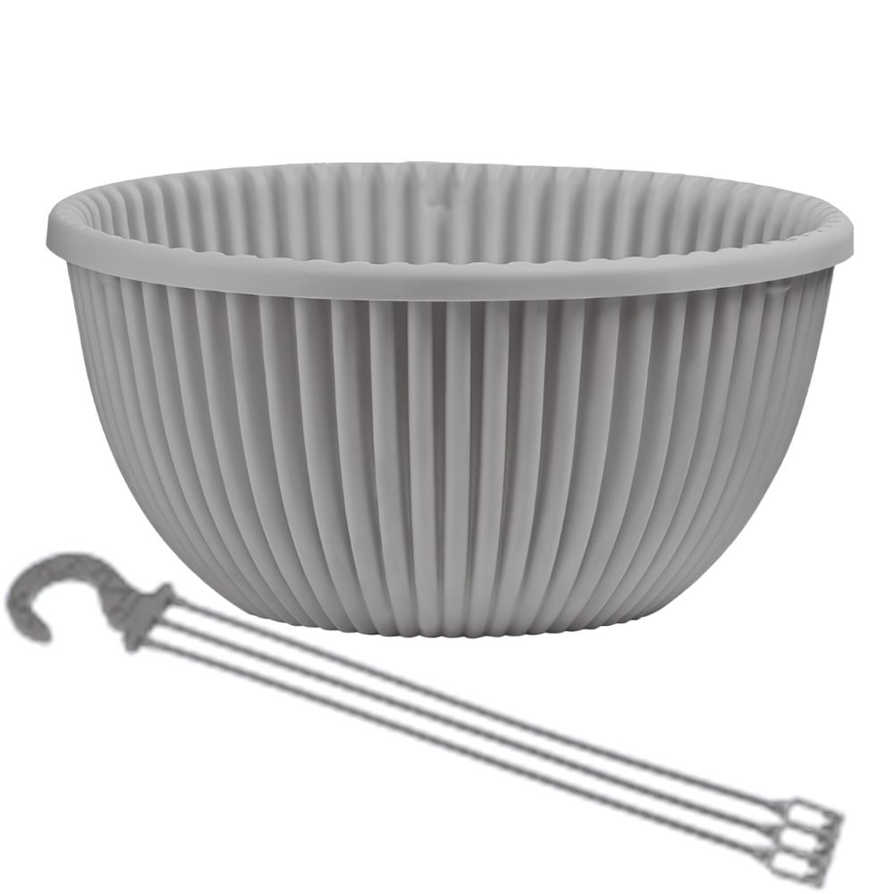 Кашпо Подвесное (6л.) "Верде" Цв. Серый жемчуг