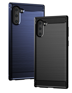 Чехол для Samsung Galaxy Note 10 цвет Blue (синий), серия Carbon от Caseport