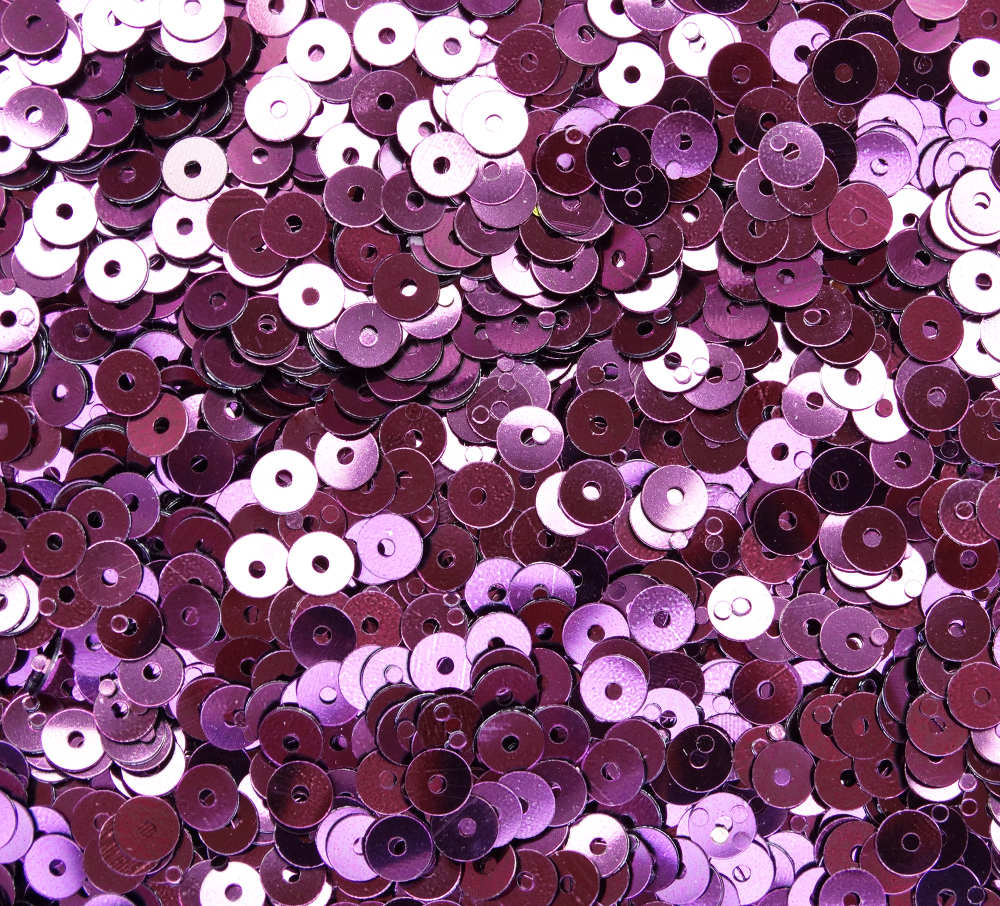 ПЛ009НН5 Пайетки круглые плоские, цвет: винный металлик, 5 мм, 10 грамм