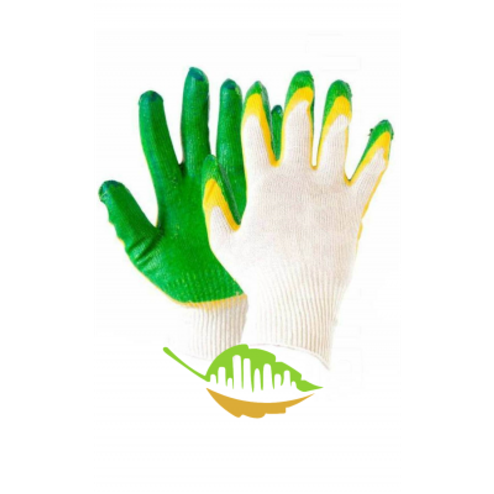 Перчатки хб с двойным латексным обливом 13 класс Fixall