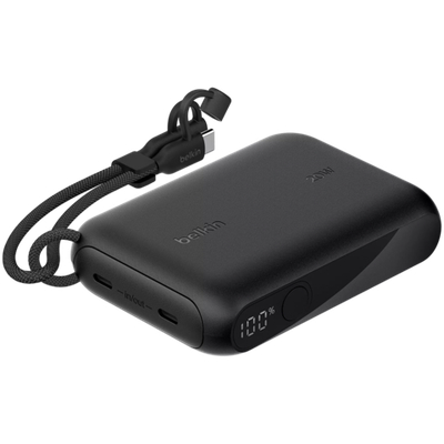 BELKIN 10k PD20W Power Bank with Display, Black