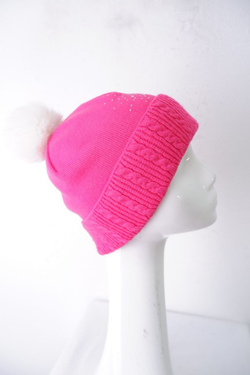 Шапка яркая с шерстью
