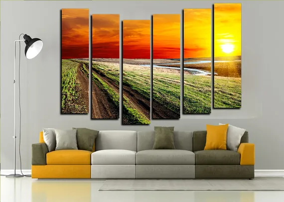 Модульная картина "Иллюзия неба"