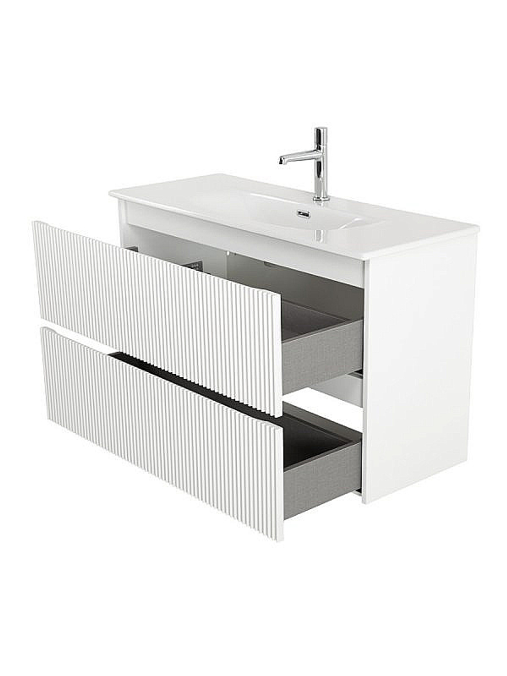 Тумба с раковиной BelBagno UNO-MINI 100 Bianco Opaco