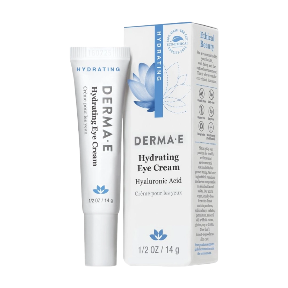Hydrating Eye Cream Увлажняющий Крем Для Век с Гиалуроновой Кислотой 14гр (DERMA E)