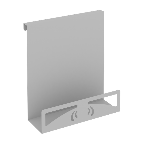 Навесной лоток для бумаг вертикальный узкий MAN-22.T-30 Металл Серый 230*110*250