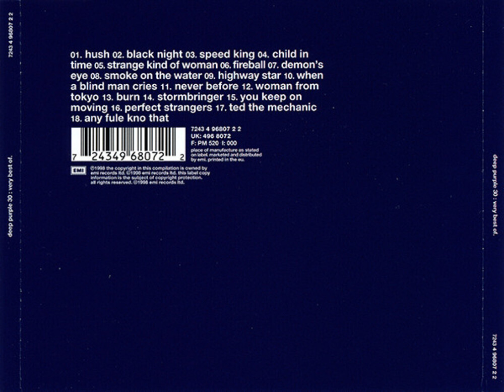 Deep Purple / 30: Very Best Of (CD)