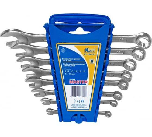 Ключи комбинированные 8шт Kraft (6-19мм)