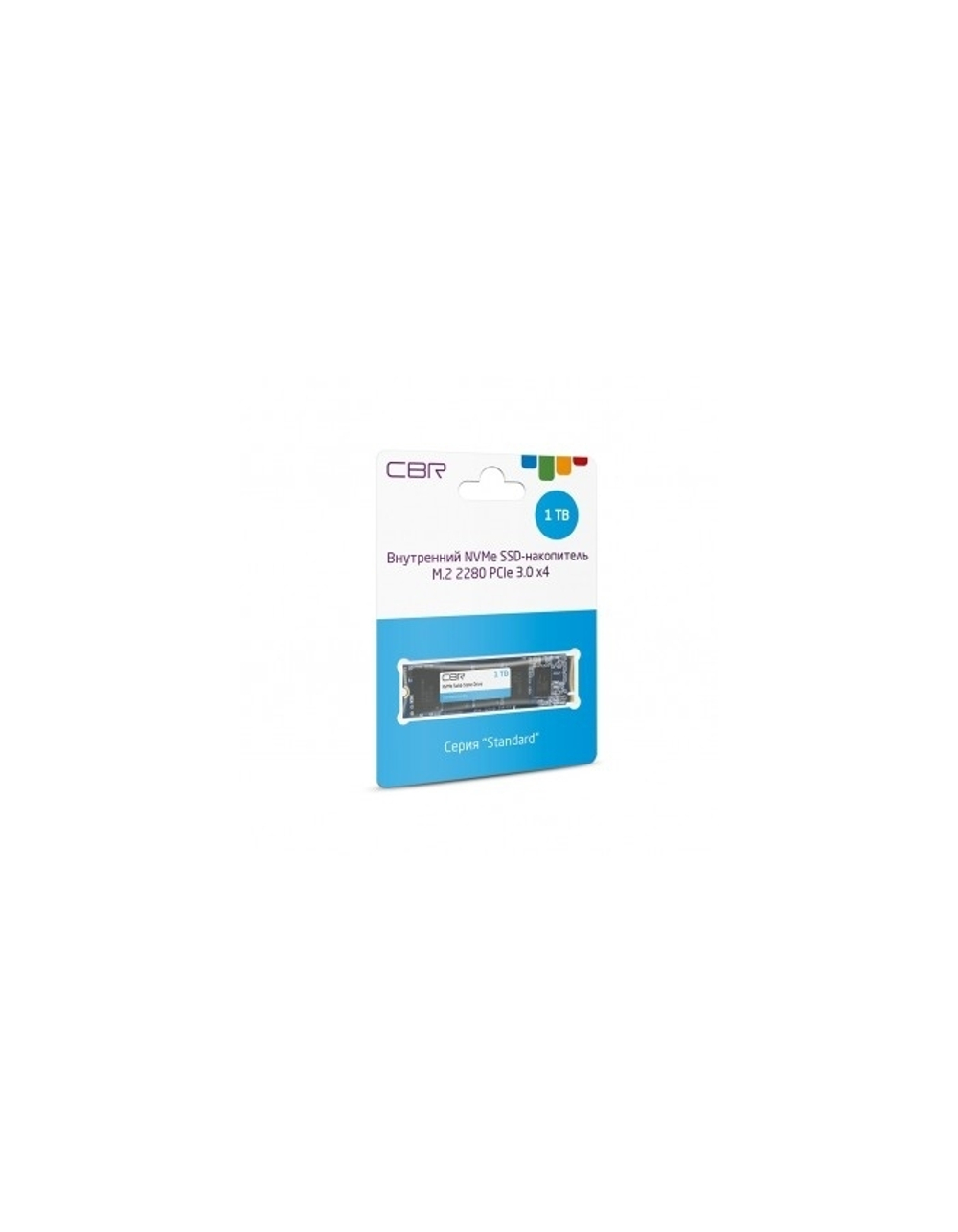 CBR SSD-001TB-M.2-ST22, Внутренний SSD-накопитель, серия "Standard", 1024 GB, M.2 2280, PCIe 3.0 x4, NVMe 1.3, Phison PS5013-E13T, 3D TLC NAND, R/W speed up to 2500/2100 MB/s, TBW (TB) 800