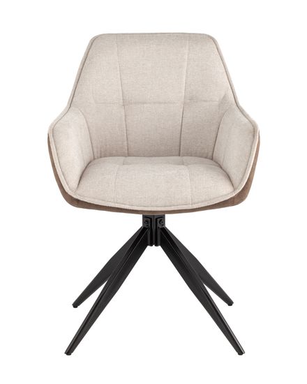 Стул обеденный Helm бежевый спинка экокожа поворотный