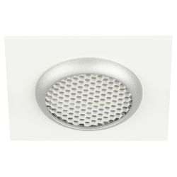 Встраиваемый светильник алюминиевый ЭРА KL110 WH/SL MR16 GU5.3 белый/серебро матовый | Алюминиевые встраиваемые светильники