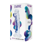 Прозрачный фаллоимитатор на присоске Empire Jelly Dildo - 19,3 см. (Цвет: прозрачный)