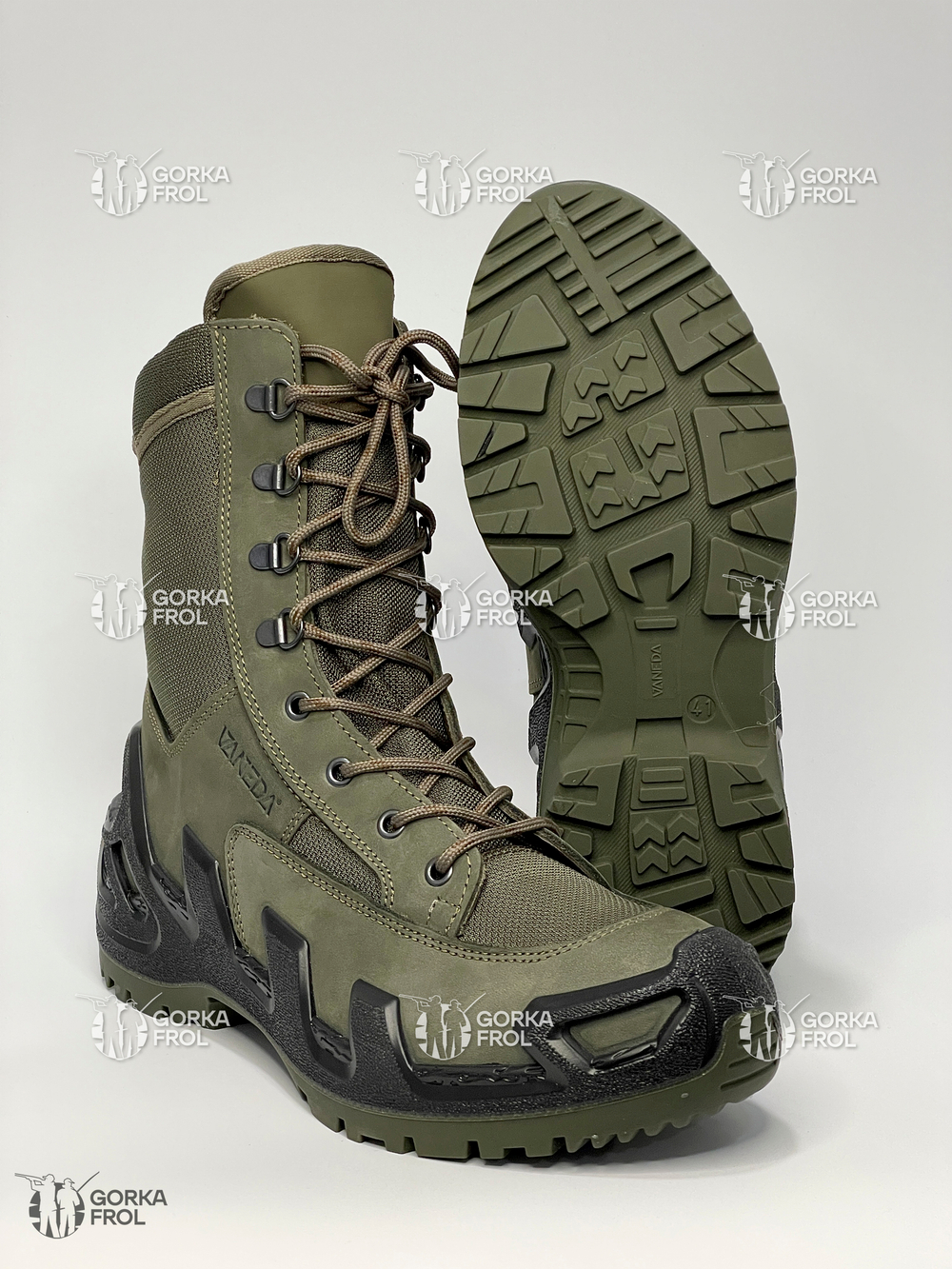 Ботинки тактические Vaneda V-Clutch 1348 On Duty хаки нубук летние