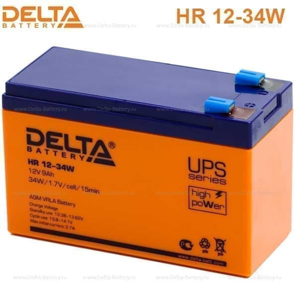 Аккумуляторная батарея Delta HR 12-34W (12V / 9Ah)
