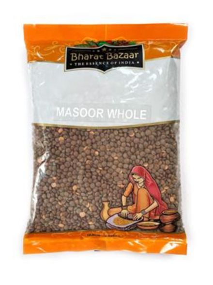Bharat Bazaar Masoor Whole Чечевица красная целая 500 г