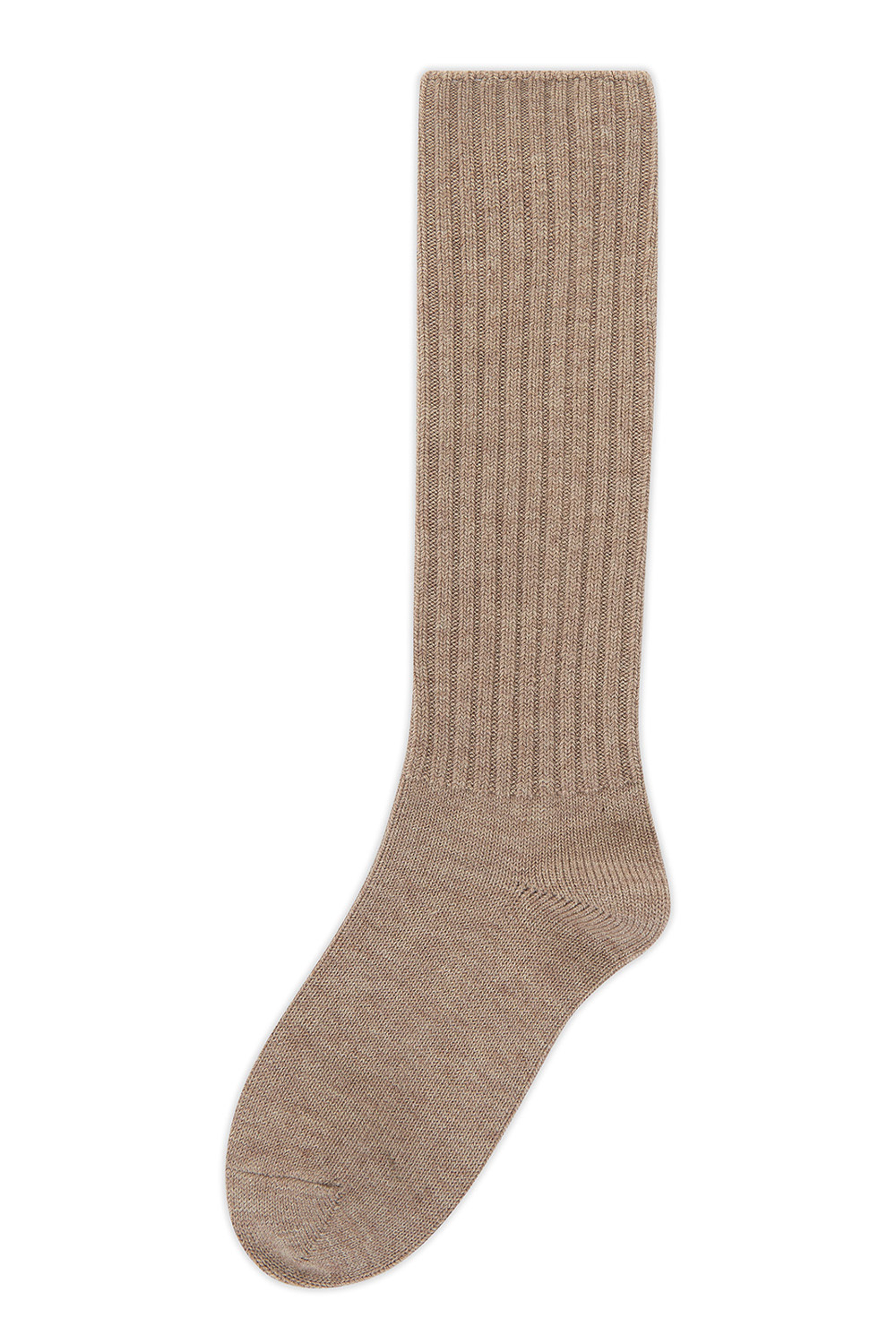 Носки длинные с добавлением шерсти Капучино