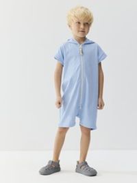 Ромпер на молнии с капюшоном "Небо"