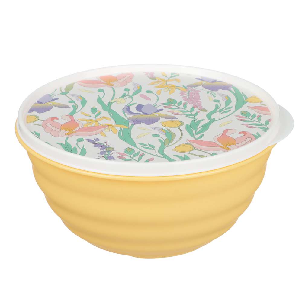 Ботаника Миска Latina 1,1л с крышкой, пластик, 3 цвета