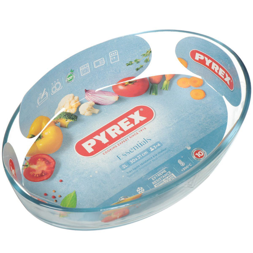 Форма для выпечки стекло, 21х30 см, 2 л, овал, Pyrex, Smart cooking, 345B000/5044