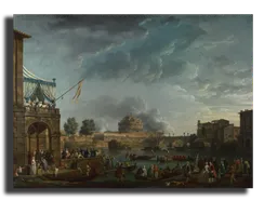 Репродукция "Верне Клод Жозеф - в Риме"