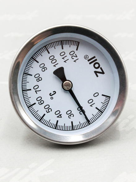 Термометр, горизонтальный 63 мм/0-120 С°, Zoll