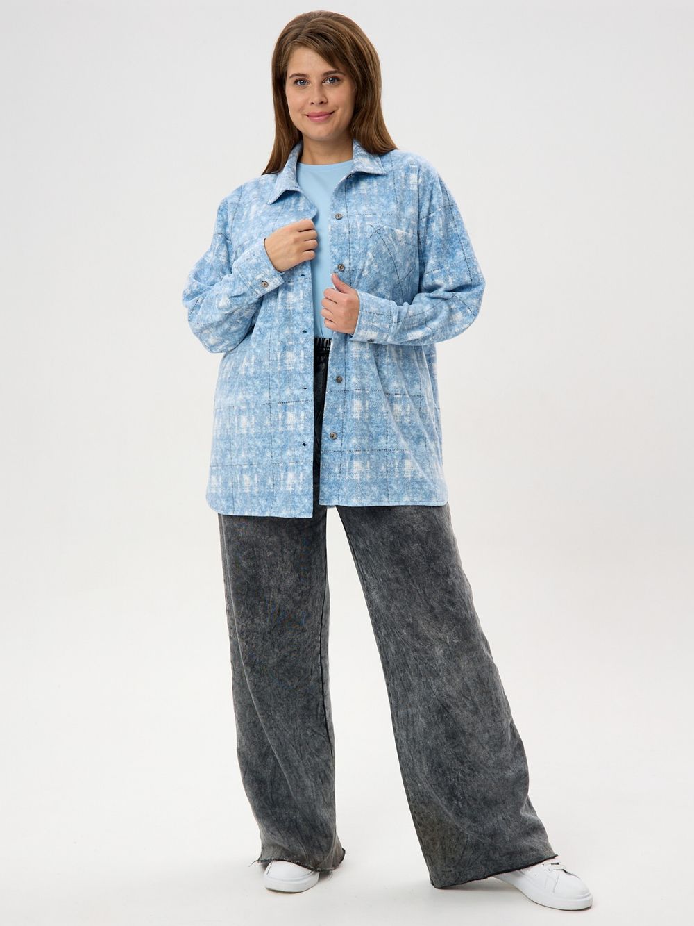 Рубашка Вселенная Виотекс ГОЛУБОЙ