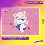Настольное покрытие ЮНЛАНДИЯ, А4+, пластик, 33x23 см, "Anime pals", 272371