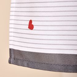 ФАРТУК "РОМАНТИКА",БЕЛЫЙ, 100% ХЛОПОК,ТВИЛ