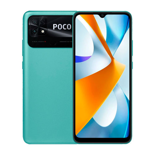 Смартфон Xiaomi Poco C40 4/64GB, Coral Green (Коралловый зеленый)