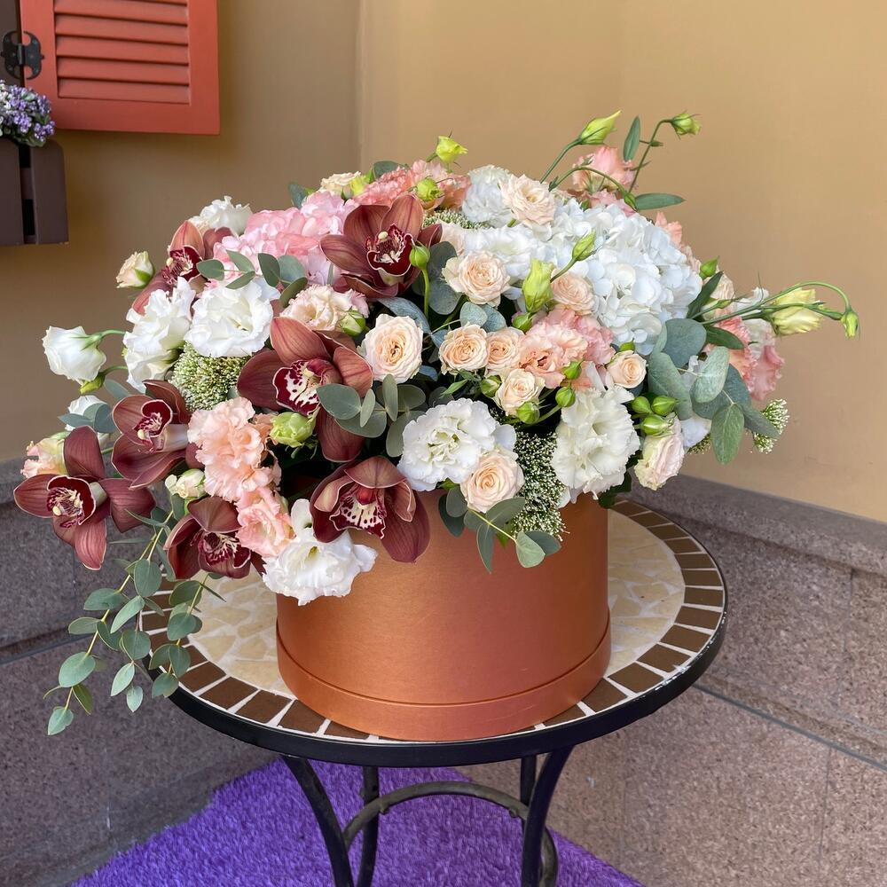 Букет цветов «Карамельный луи»