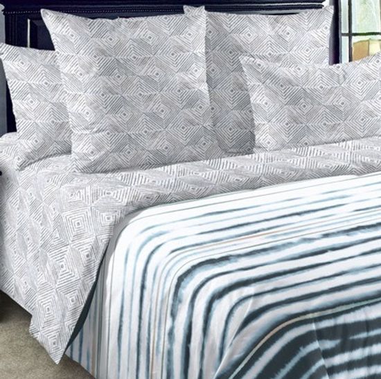 Евро комплект постельного белья Орландо сатин подарочная коробка