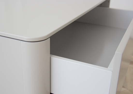 Комод Tammi 3 ящика ширина 90 см (серо-бежевый)