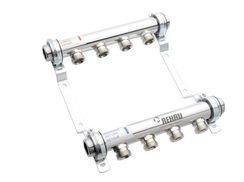 Коллектор распределительный REHAU HLV на 4 группы нерж. сталь