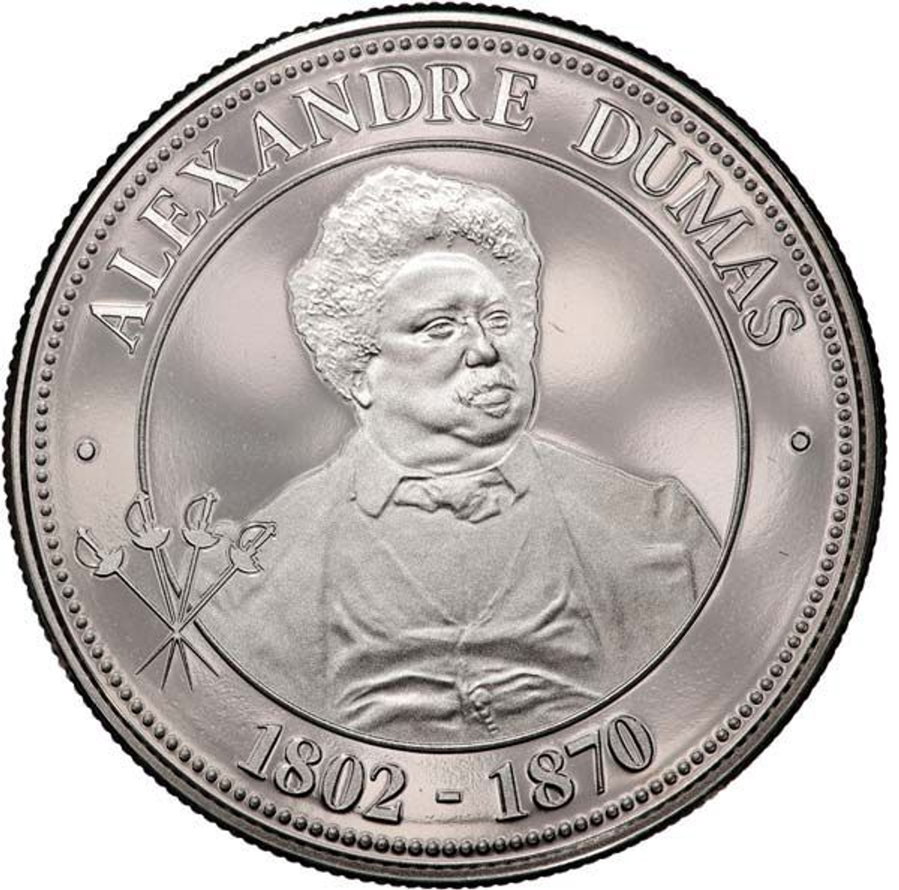 France, Alexandre Dumas Cupronickel Medal, Undated