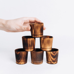 Деревянная стопка, рюмка, шот из дерева кедра для крепких напитков. RN8