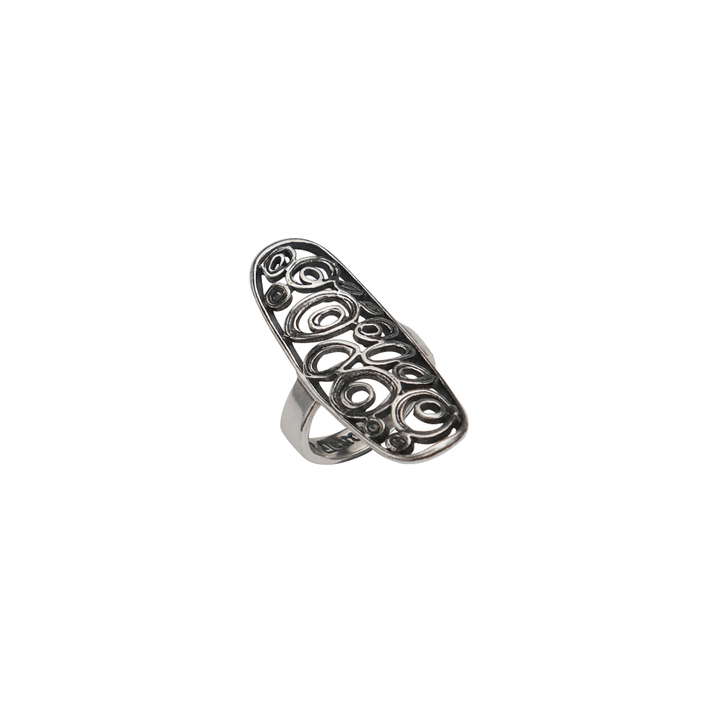 "Ратинда" кольцо в серебряном покрытии из коллекции "Витраж" от Jenavi