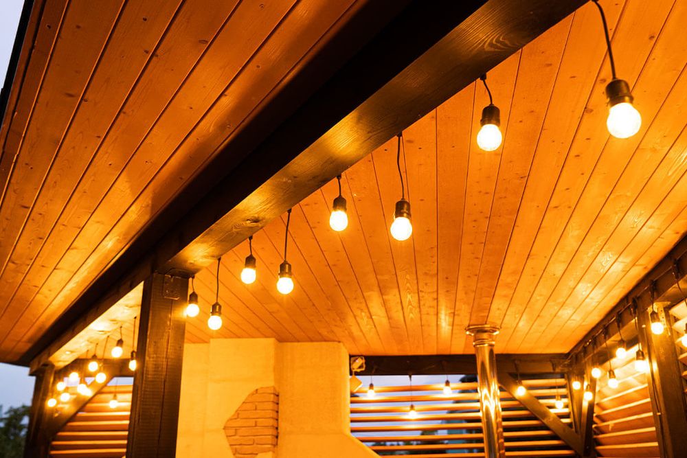 Ретро гирлянда уличная