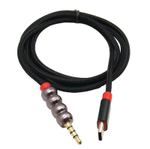 Кабель AUX - Type-C (черный) 1м