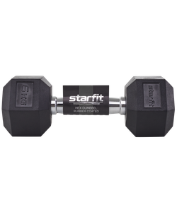 Гантель гексагональная DB-301 6 кг, обрезиненная, черный