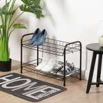 Полка для обуви, мет-л, 2 секц, 66х28х44 см, медный антик, Nika, ЭТ3/А