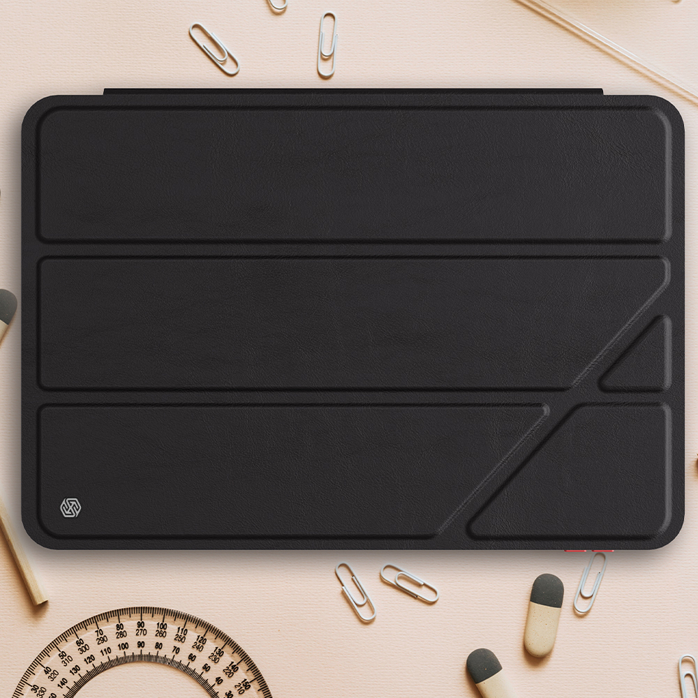 Чехол книжка от Nillkin для планшета Xiaomi Pad 6 и Pad 6 Pro, серия Bevel Leather Case, функция пробуждения и сна