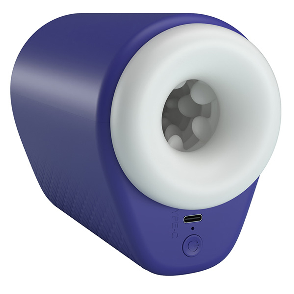 Синий автоматический вибромастурбатор 15,6см c функцией сжатия Pretty Love Masturbator DJ Lady BM-00900T92