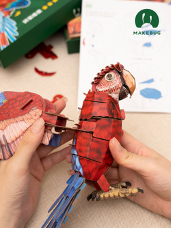 Картонный 3D пазл конструктор Makebug Bring Nature Home