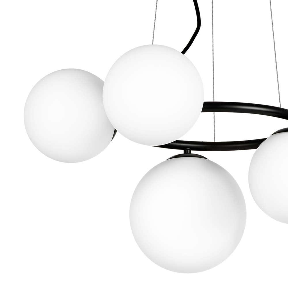 815057 Люстра GLOBO 5х40W G9 МАТОВЫЙ ЧЕРНЫЙ