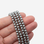 Хрустальный жемчуг, оттенок "Пепельная дымка", шар 4мм