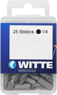 Вставка для шуруповерта Extrahart PH-1, 1/4", 25 мм, (упаковка 10шт) Witte 4271315