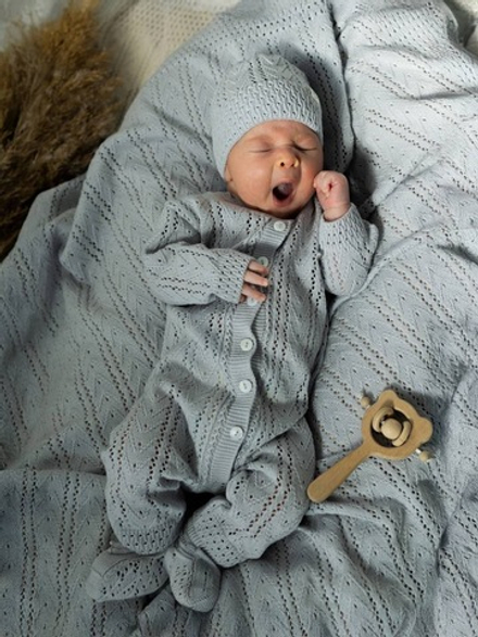 Плед и пояс "Оригами", Серый