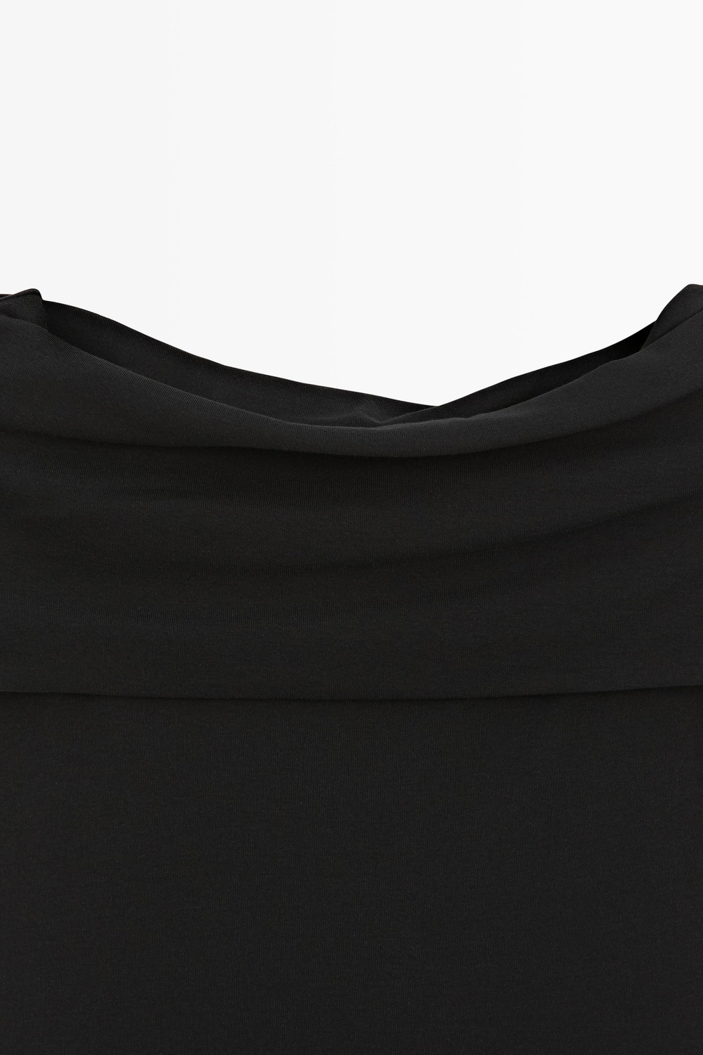 Massimo Dutti Хлопковый топ с открытыми плечами, черный