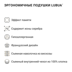 Подушка эргономичная LUBUA Niature П502