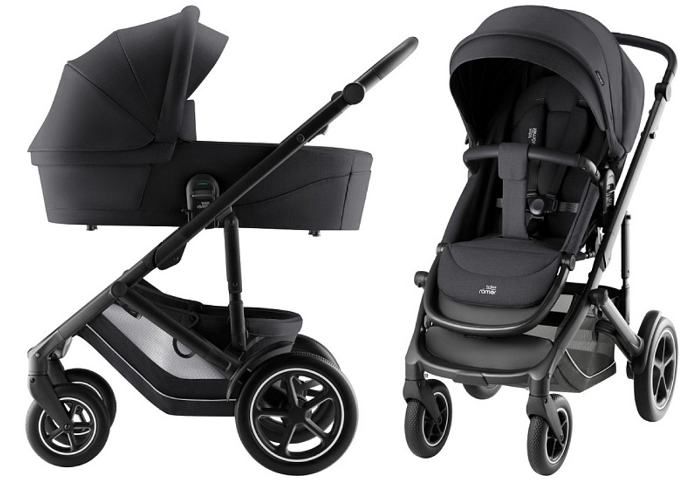 Коляска 3 в 1 Britax Roemer Smile 5Z Style и автокресло Baby-Safe Pro Midnight Grey Carbon Black